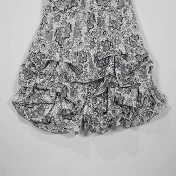 Ruby‎ Rox Women's Floral Woven Bubble Cocktail Mini Dress Black/White Size 5 - Picture 6 of 8